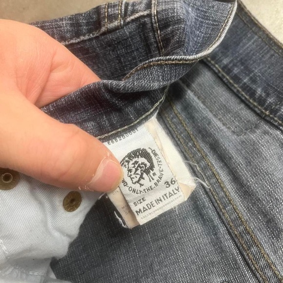 Y2K diesel men's blue flanker bootcut flare jeans skate 2003 36 - Picture 4 of 7